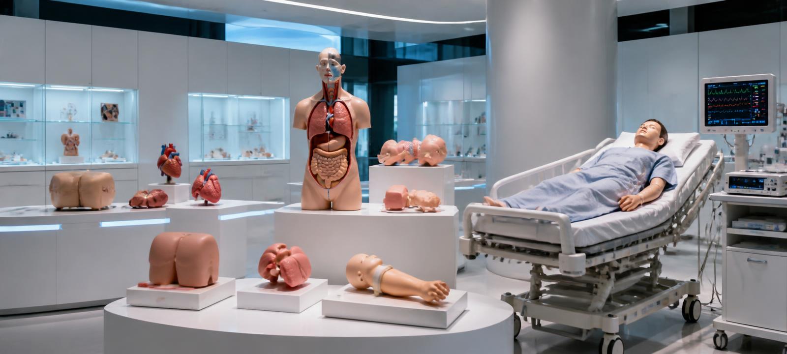 Showroom de equipamiento de simulación médica PRANATEC
